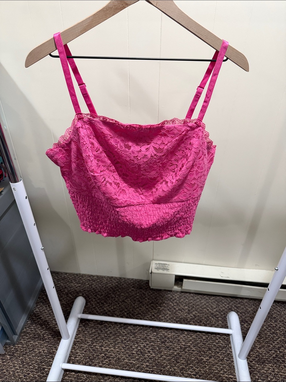 torrid Hot Pink Lace Bandeau Cami